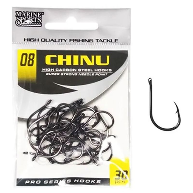 ANZUELO MARINE CHINU BLACK NICKEL CT 08 C/30