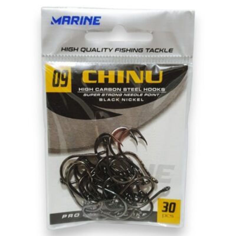 ANZUELO MARINE CHINU BLACK NICKEL CT 9 C/30