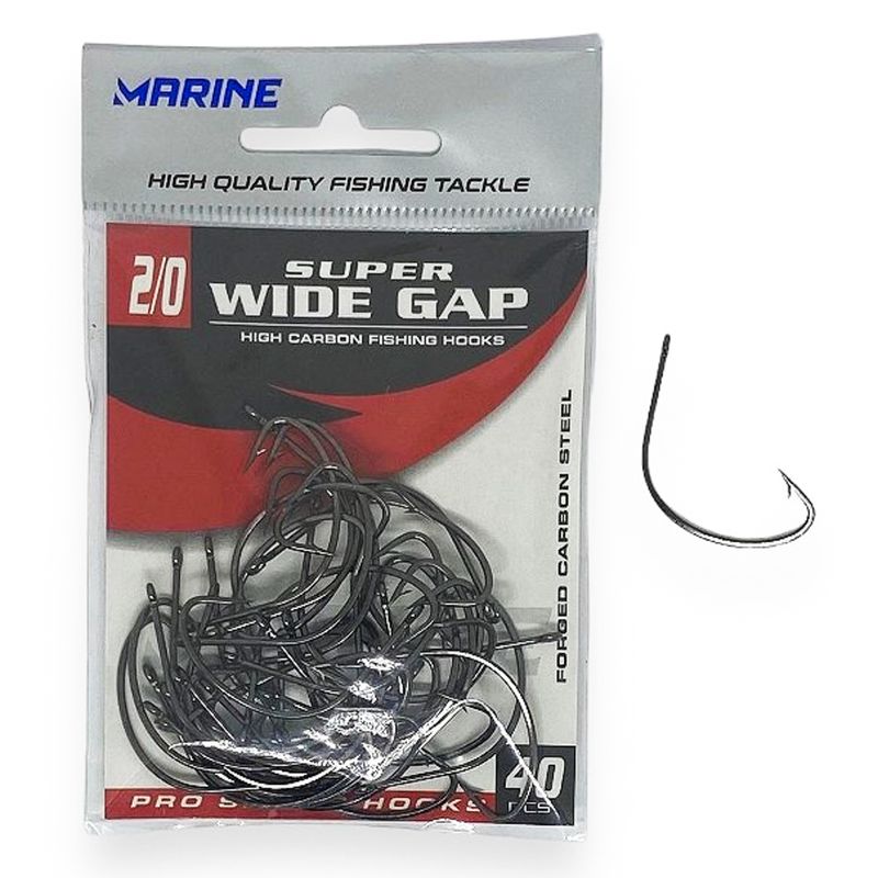 ANZUELO MARINE SUPER WIDE GAP BLACK NICKEL CT 2/0 C/40
