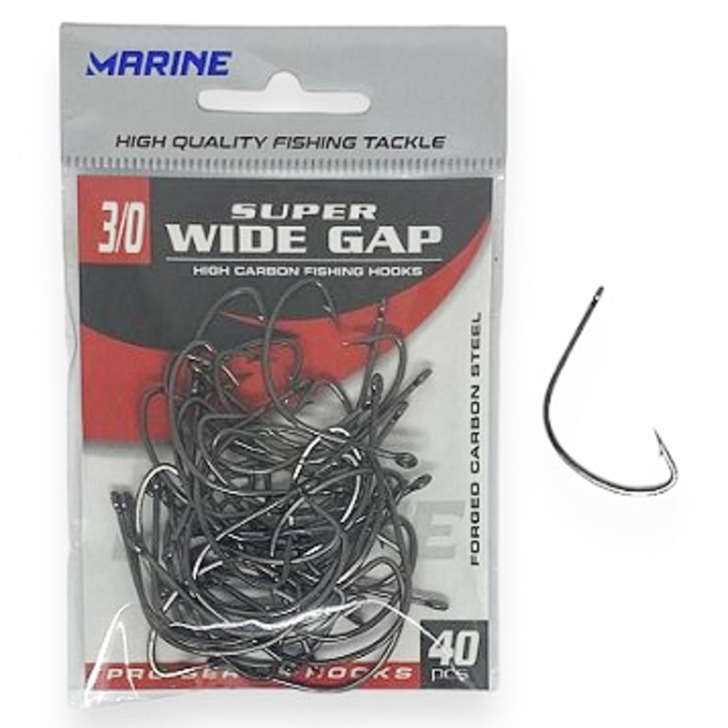 ANZUELO MARINE SUPER WIDE GAP BLACK NICKEL CT 3/0 C/40