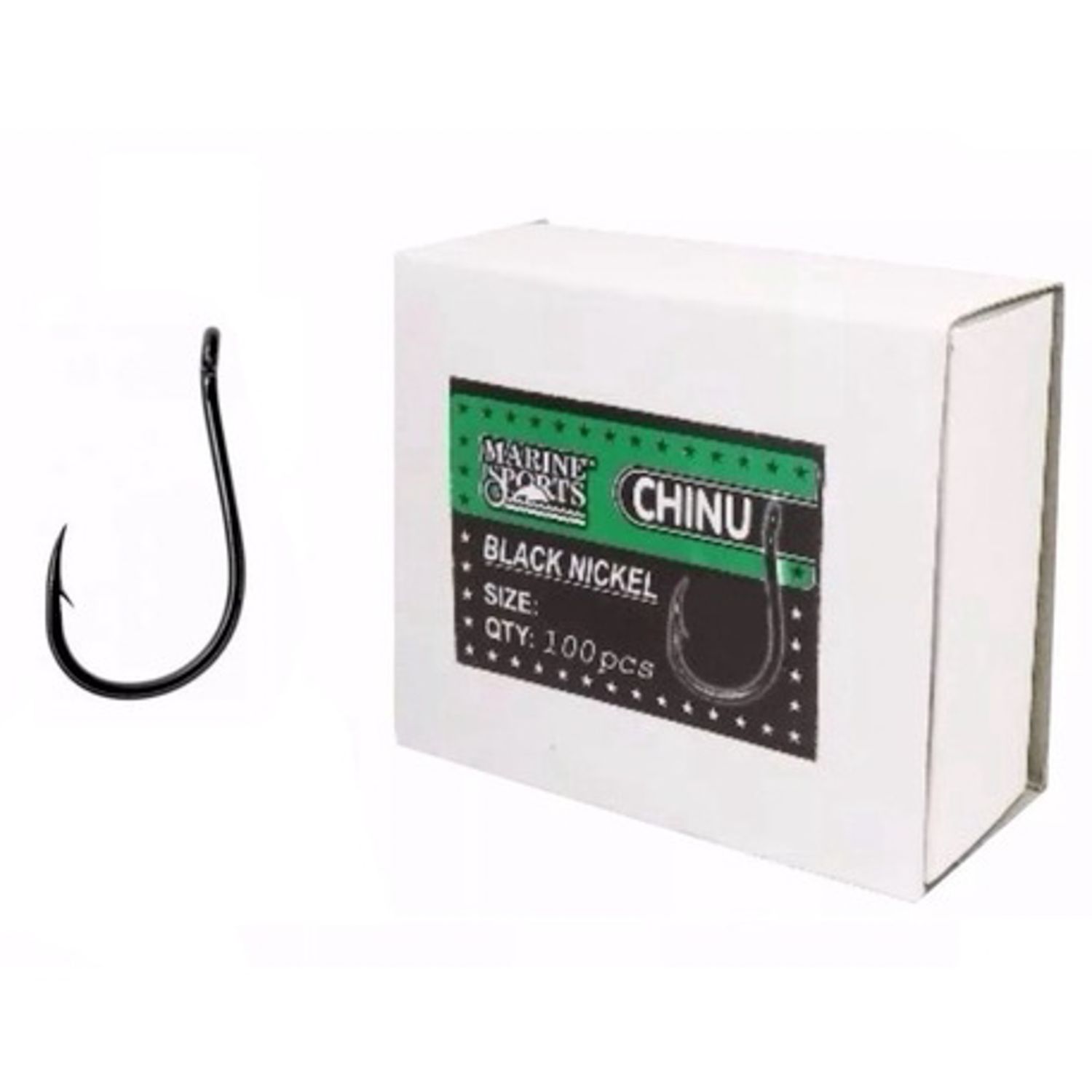 ANZUELO MARINE CHINU BLACK NICKEL CX SIZE 4 100PCS
