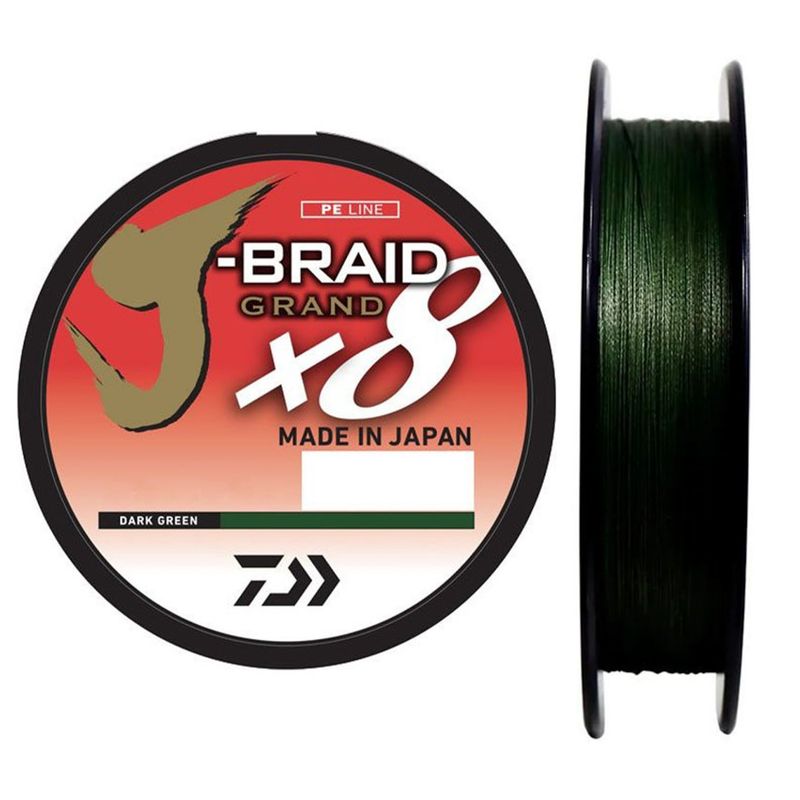 HILO DE PESCA DAIWA J-BRAID X8 DARK GREEN 150