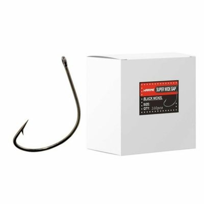 ANZUELO MARINE SUPER WIDE GAP BLACK NICKEL CX SIZE 1 100 PCS