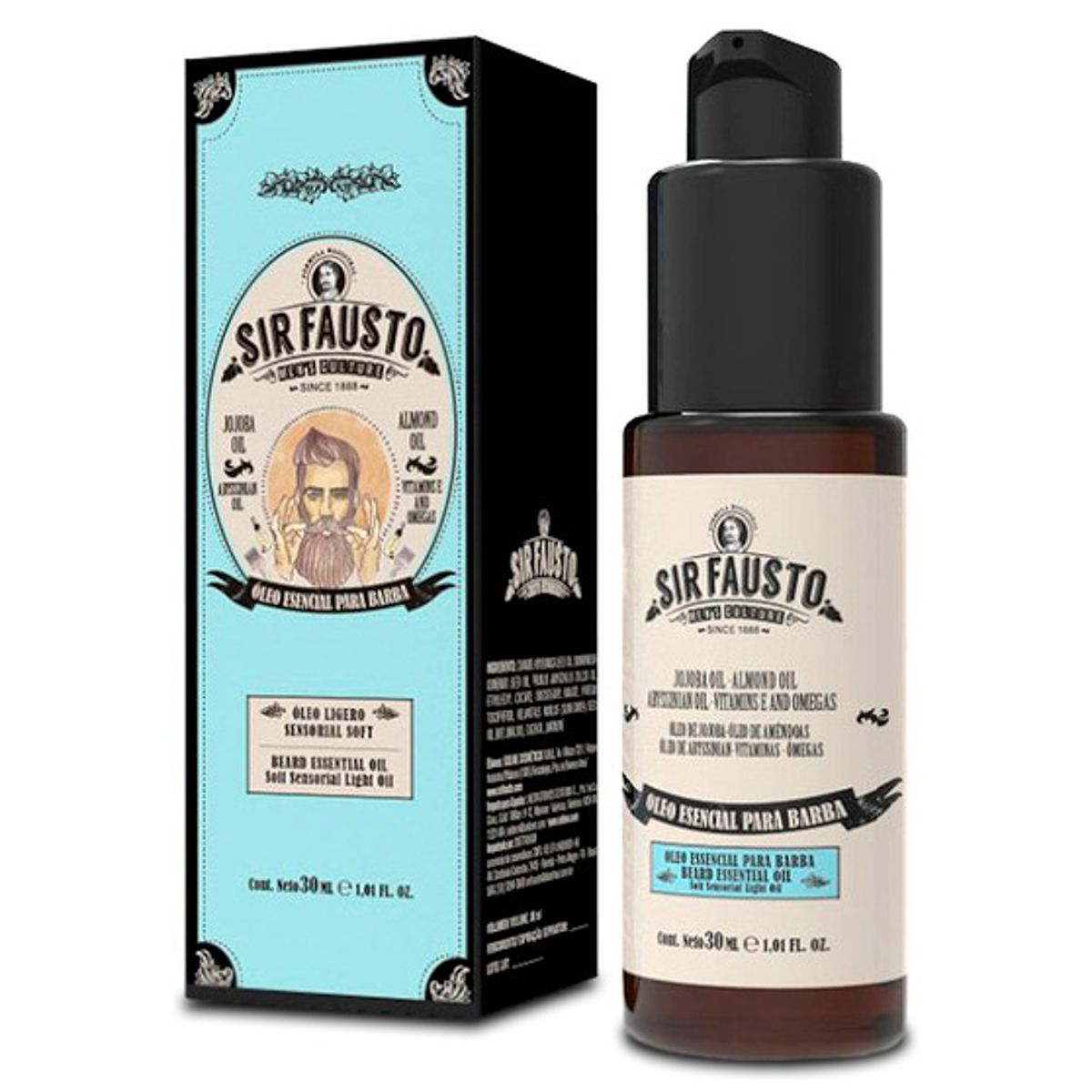 OLEO ESENCIAL PARA BARBA SIR FAUSTO 30ML