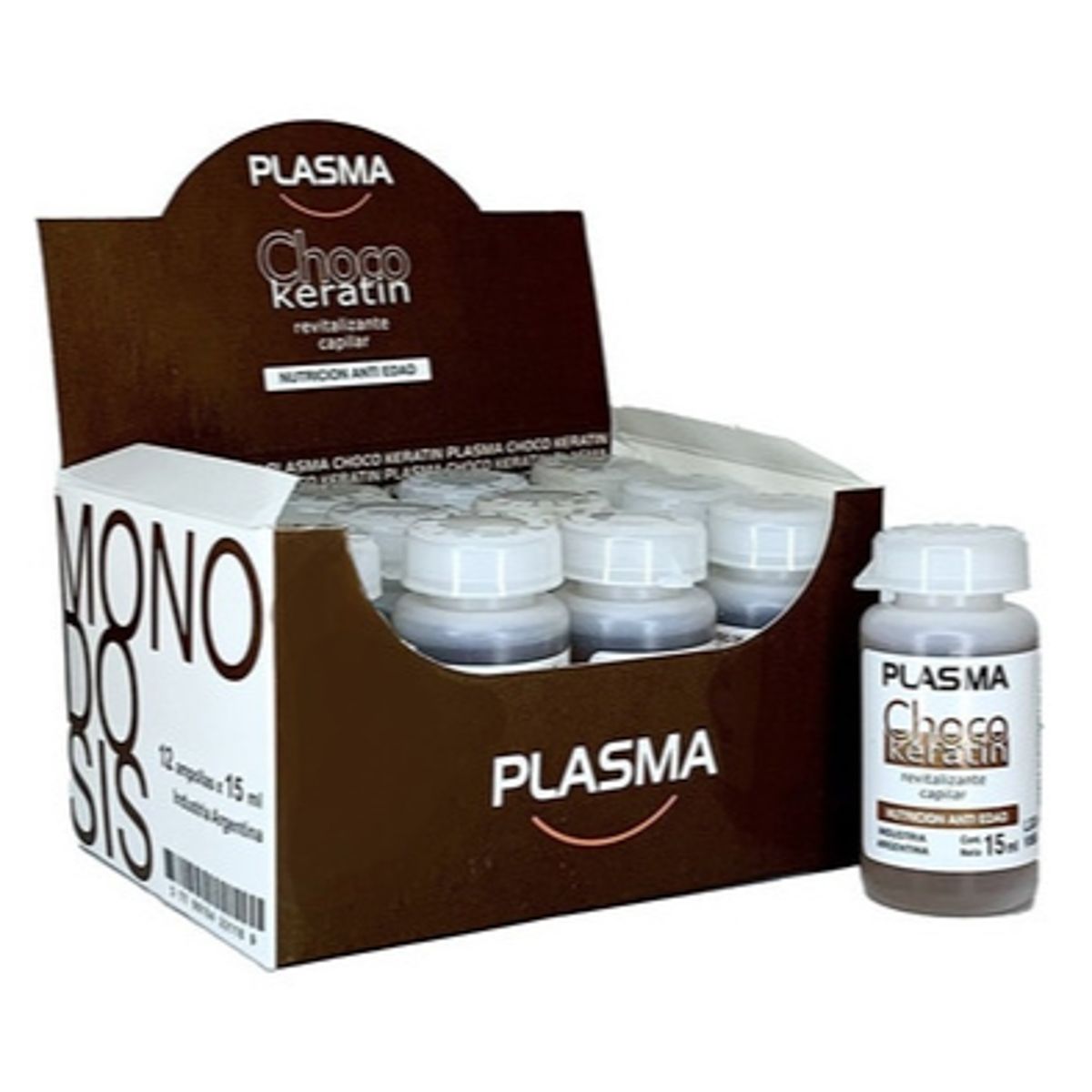 AMPOLLA CAPILAR PLASMA CHOCO KERATIN NUTRICION 15ML