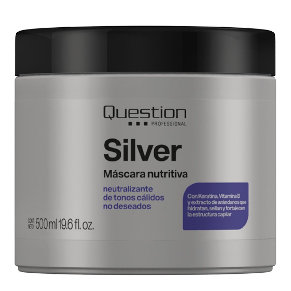 MASCARA CAPILAR NUTRITIVA QUESTION SILVER 500ML