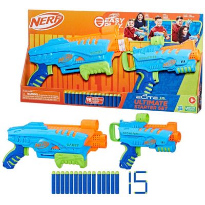 SET DE PISTOLAS NERF ELITE JUNIOR ULTIMATE STARTER DARDOS
