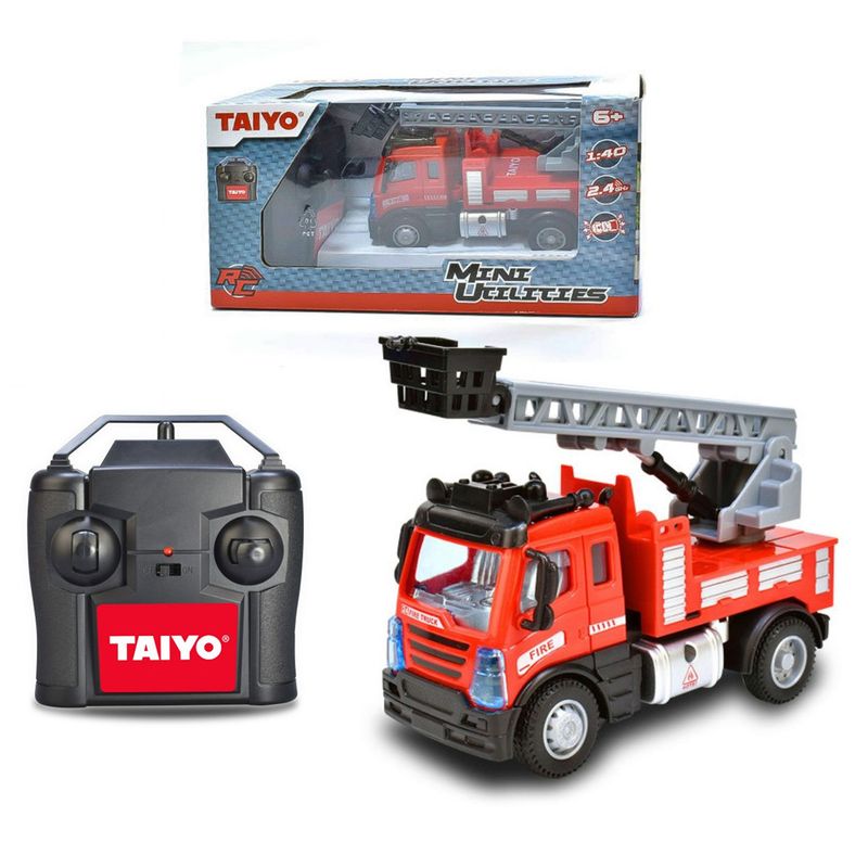 AUTO A CONTROL TAIYO FIRE TRUCK ROJO 1:40