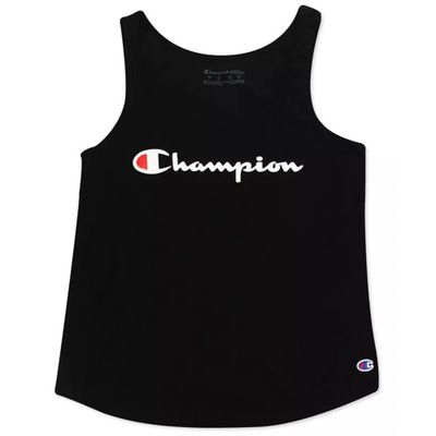 BLUSA CHAMPION THE CLASSIC TANK GRAPHIC DAMA  BLACK-S