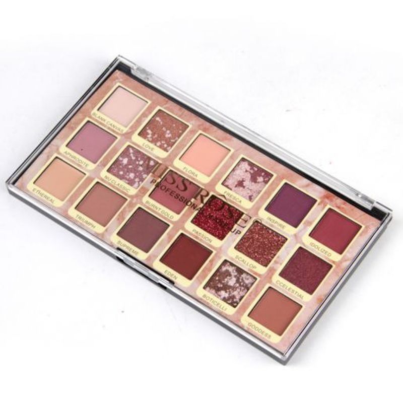 PALETA DE SOMBRAS MISS ROSE 18 COLORES 437M1