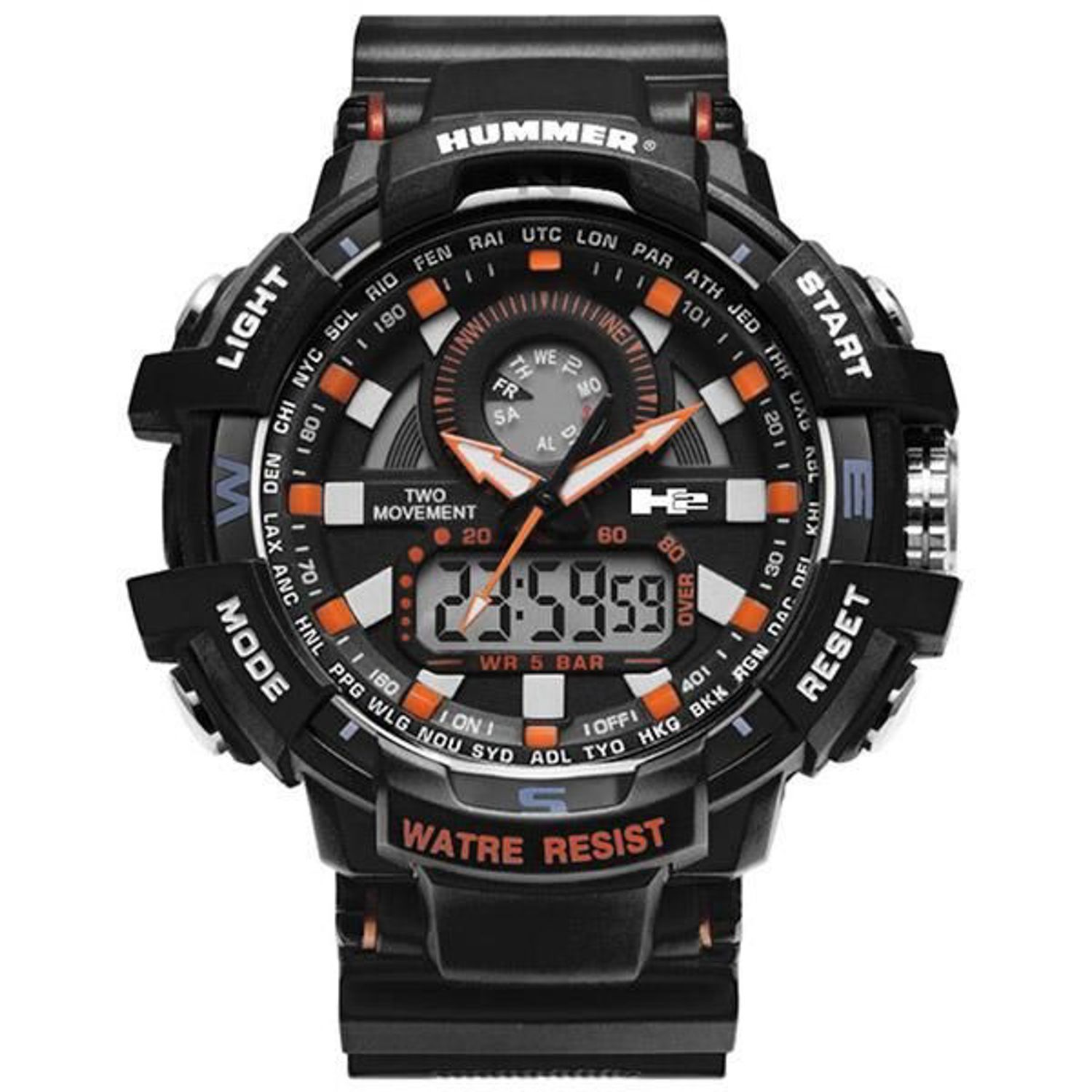 RELOJ UNISEX HUMMER ANALOGICO DIGITAL WH2-191557A-001