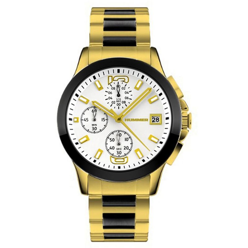 RELOJ MASCULINO ANALÓGICO HUMMER WH2-224191 - METAL DORADO