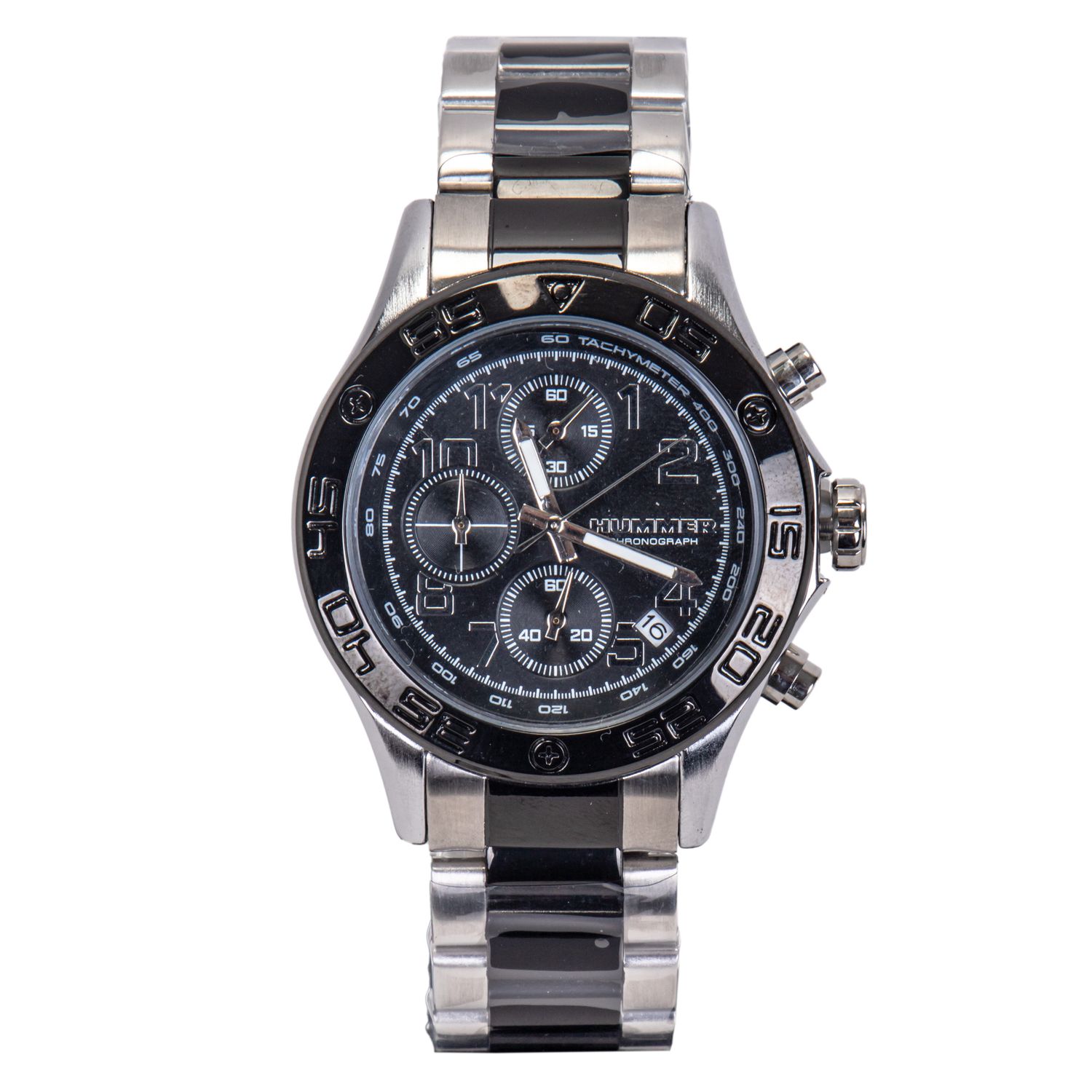 RELOJ MASCULINO ANALÓGICO HUMMER WH2-224120 - METAL PLATEADO