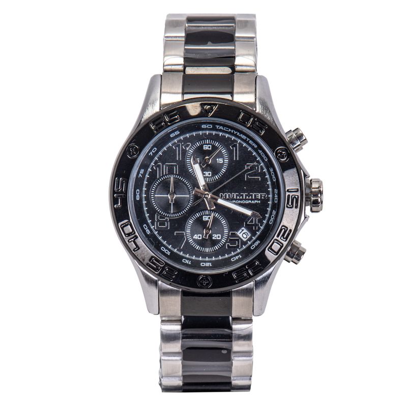 RELOJ MASCULINO ANALÓGICO HUMMER WH2-224120 - METAL PLATEADO