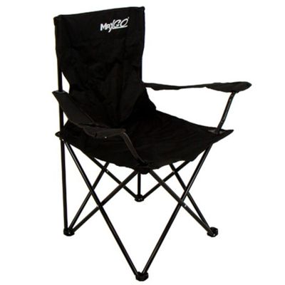 SILLA PLEGABLE MAXGO CON PORTA LATA NEGRO