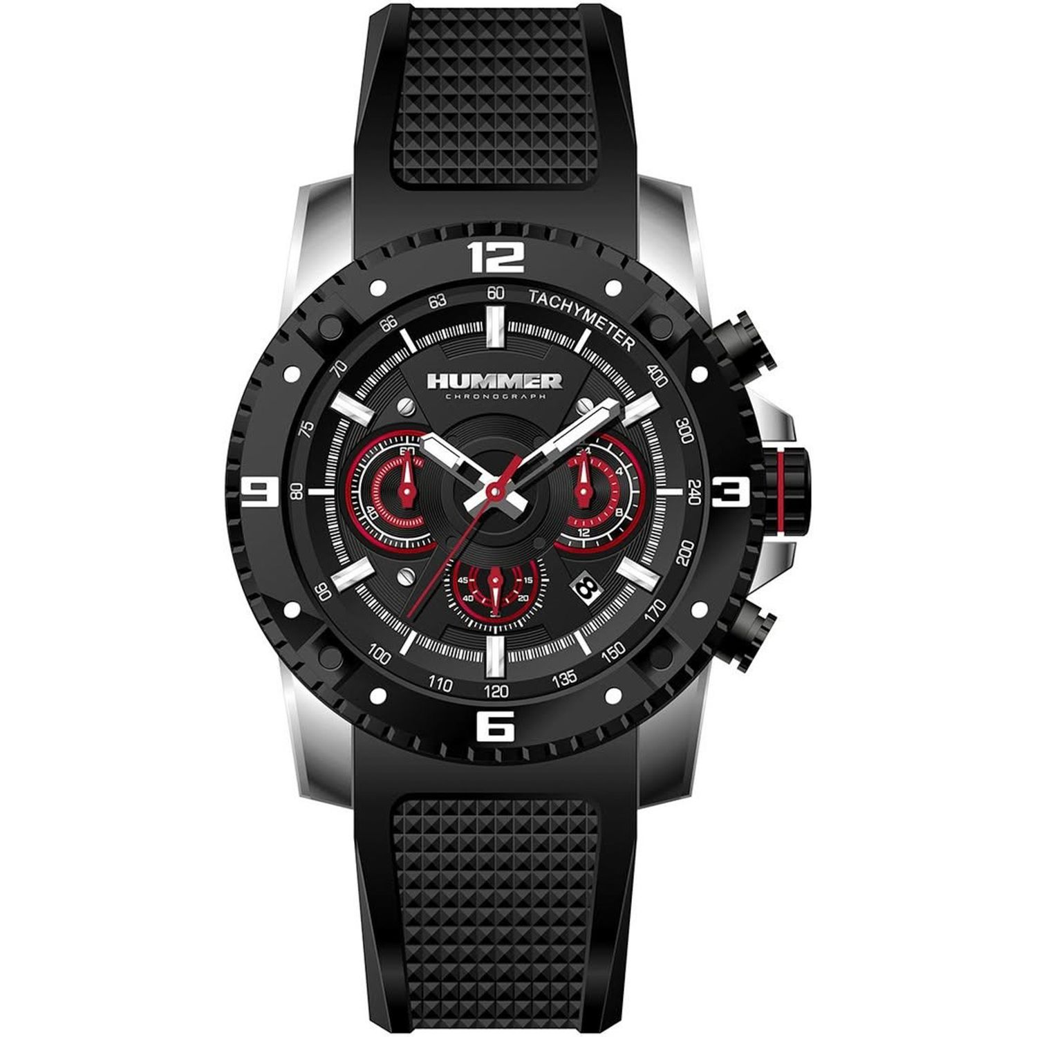 RELOJ MASCULINO ANALÓGICO HUMMER WH2-224283 - GOMA NEGRA