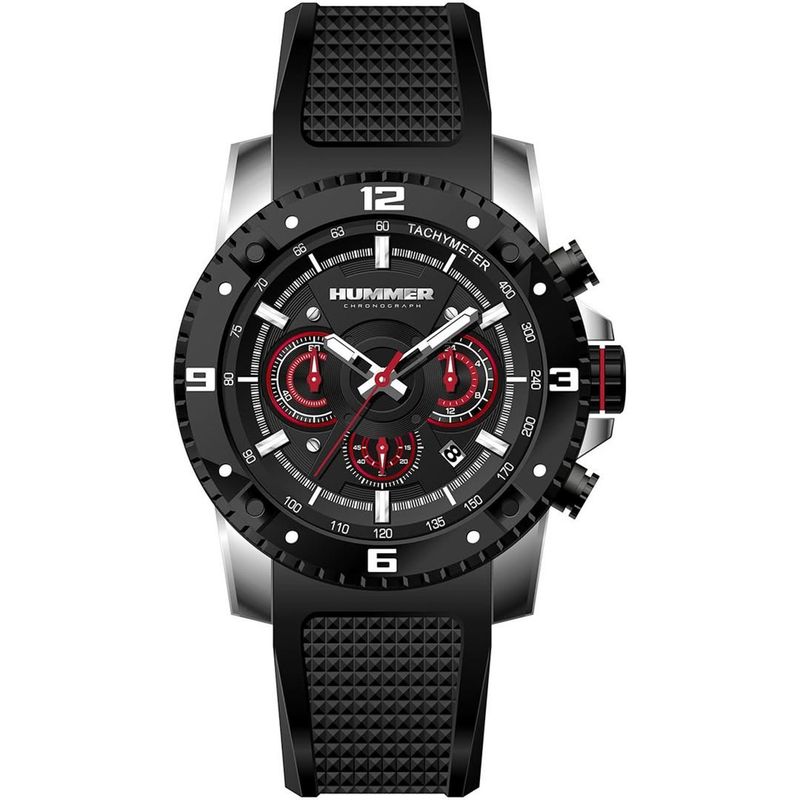 RELOJ MASCULINO ANALÓGICO HUMMER WH2-224283 - GOMA NEGRA