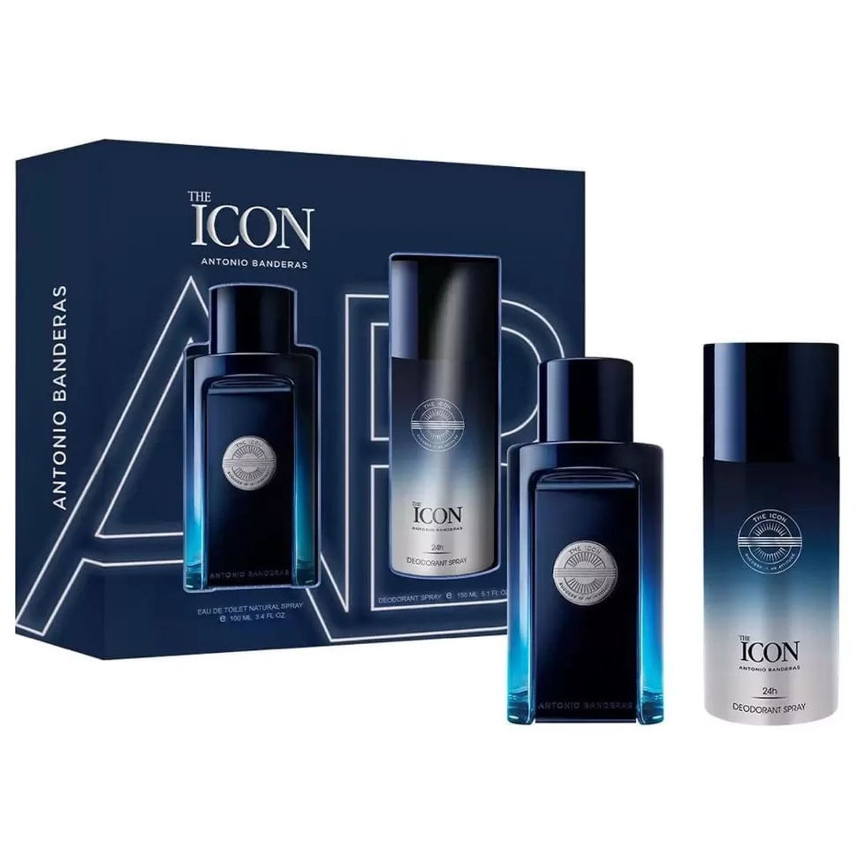 KIT DE PERFUME ANTONIO BANDERAS THE ICON 