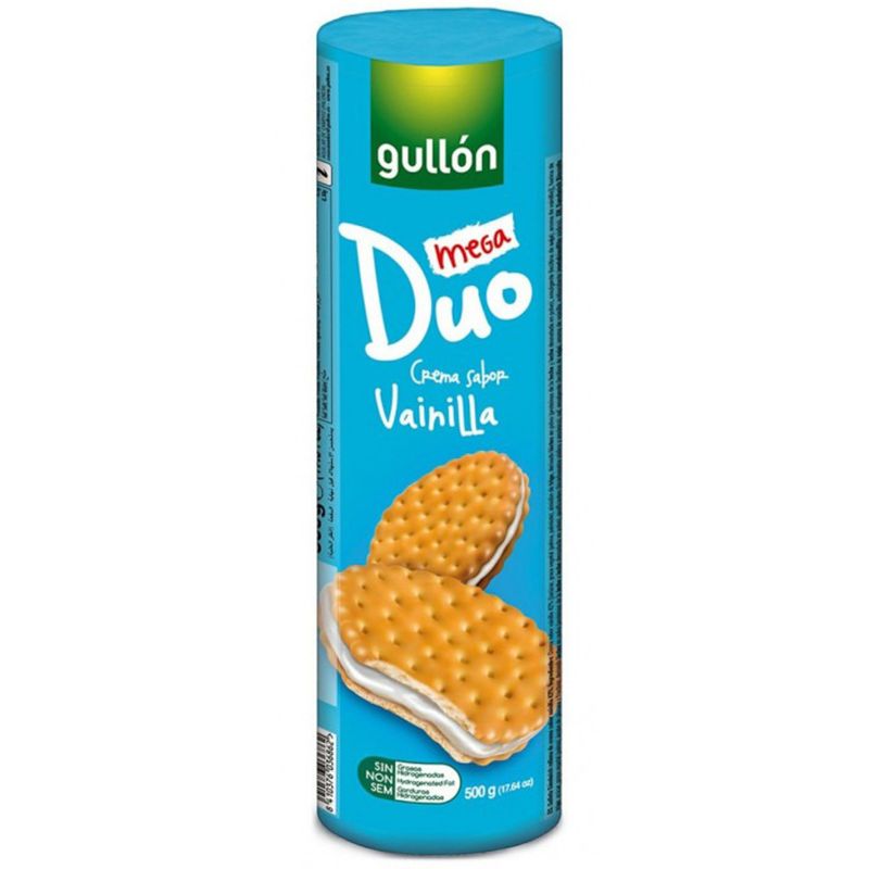 GALLETITAS GULLON MEGA DUO VAINILLA 500G