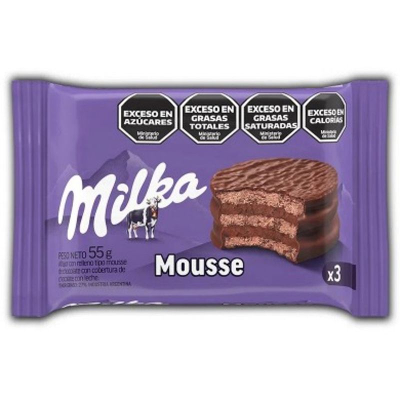 ALFAJOR MILKA TRIPLE MOUSSE 55G