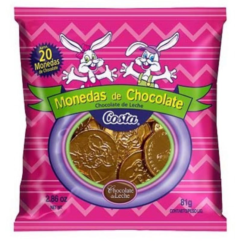 CHOCOLATE COSTA MONEDA RESURRECCION 80G
