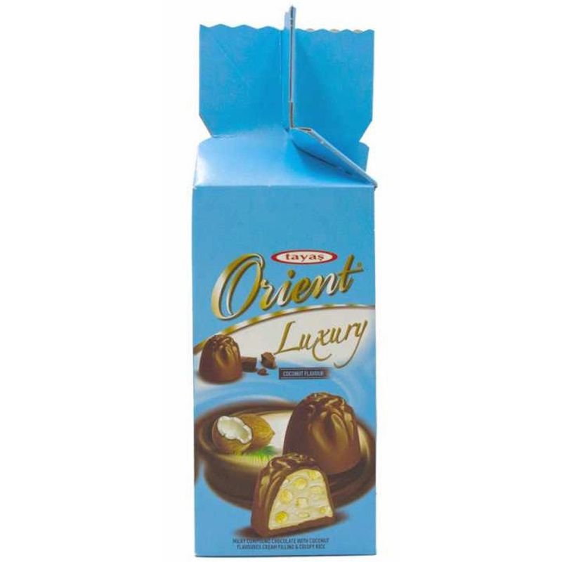 BOMBONES DE CHOCOLATE TAYAS ORIENT COCO CON ABELLANAS 265G