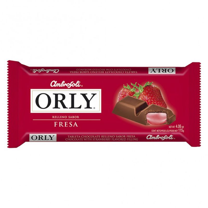 CHOCOLATE AMBROSOLI ORLY FRUTILLA 115G