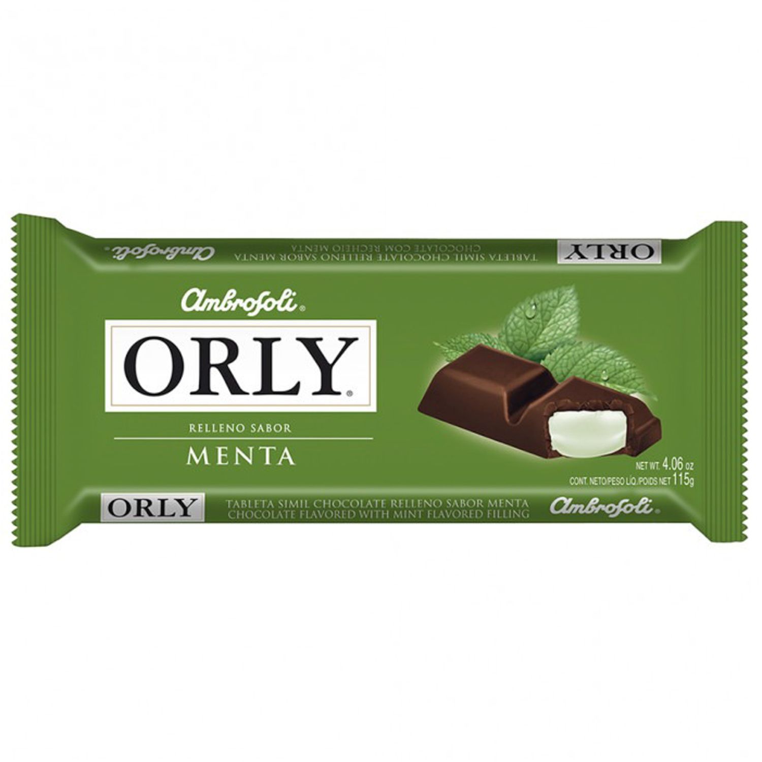 CHOCOLATE AMBROSOLI ORLY MENTA 115G