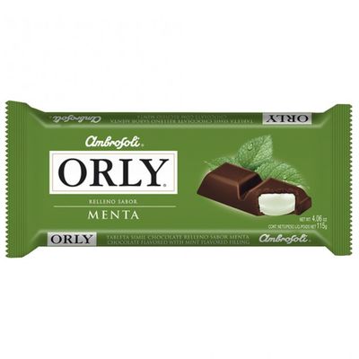 CHOCOLATE AMBROSOLI ORLY MENTA 115G