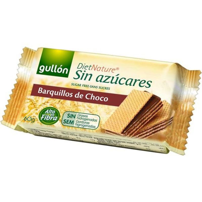 WAFER GULLON DIET NATURE CHOCOLATE SIN AZÙCAR 60G