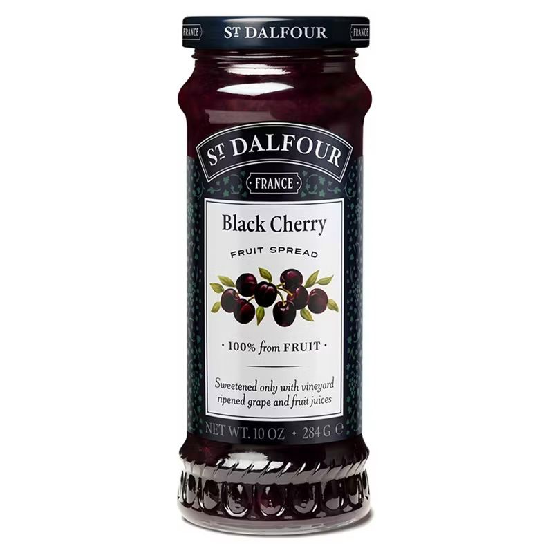 MERMELADA ST DALFOUR CEREZAS NEGRAS 284GR 