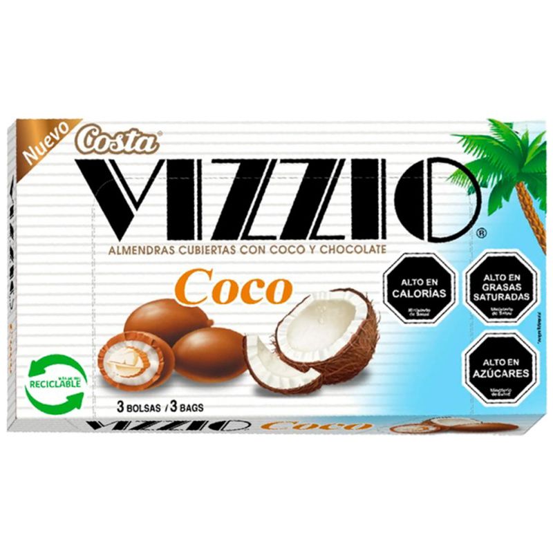 CHOCOLATE COSTA VIZZIO COCO 110GR C/34
