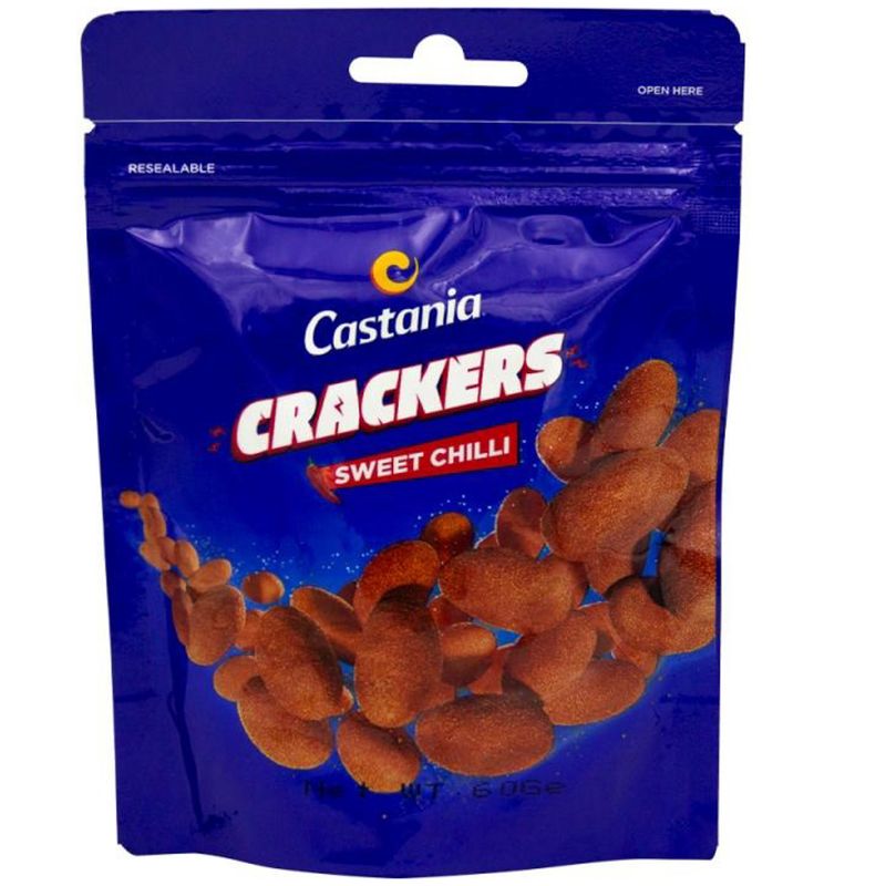 SNACKS CASTANIA CRACKERS SWEET CHILI 60GR