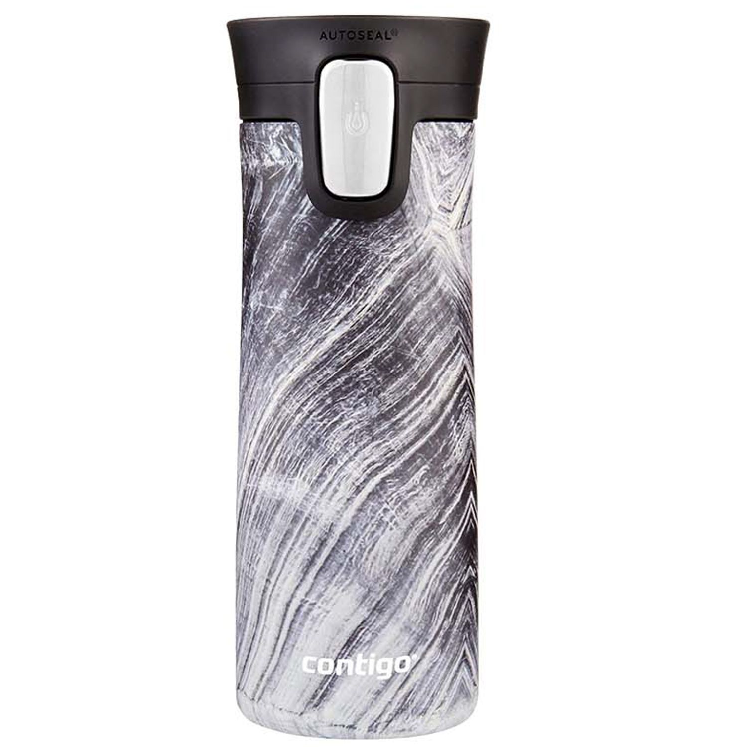 BOTELLA TERMICA DE INOX CONTIGO ESTAMPADO GRIS 414ML
