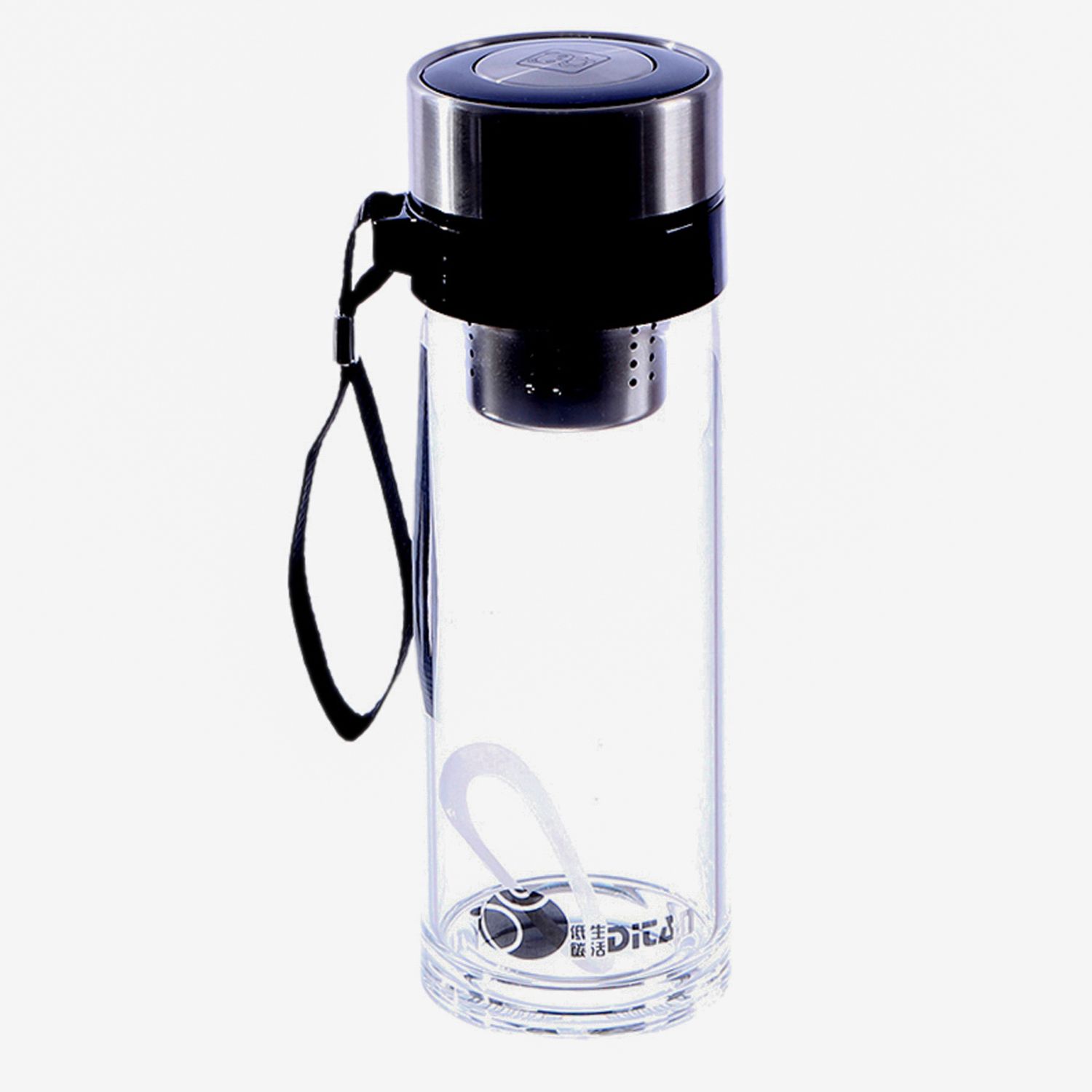 BOTELLA DE VIDRIO CON INFUSOR PARA TE 400ML 
