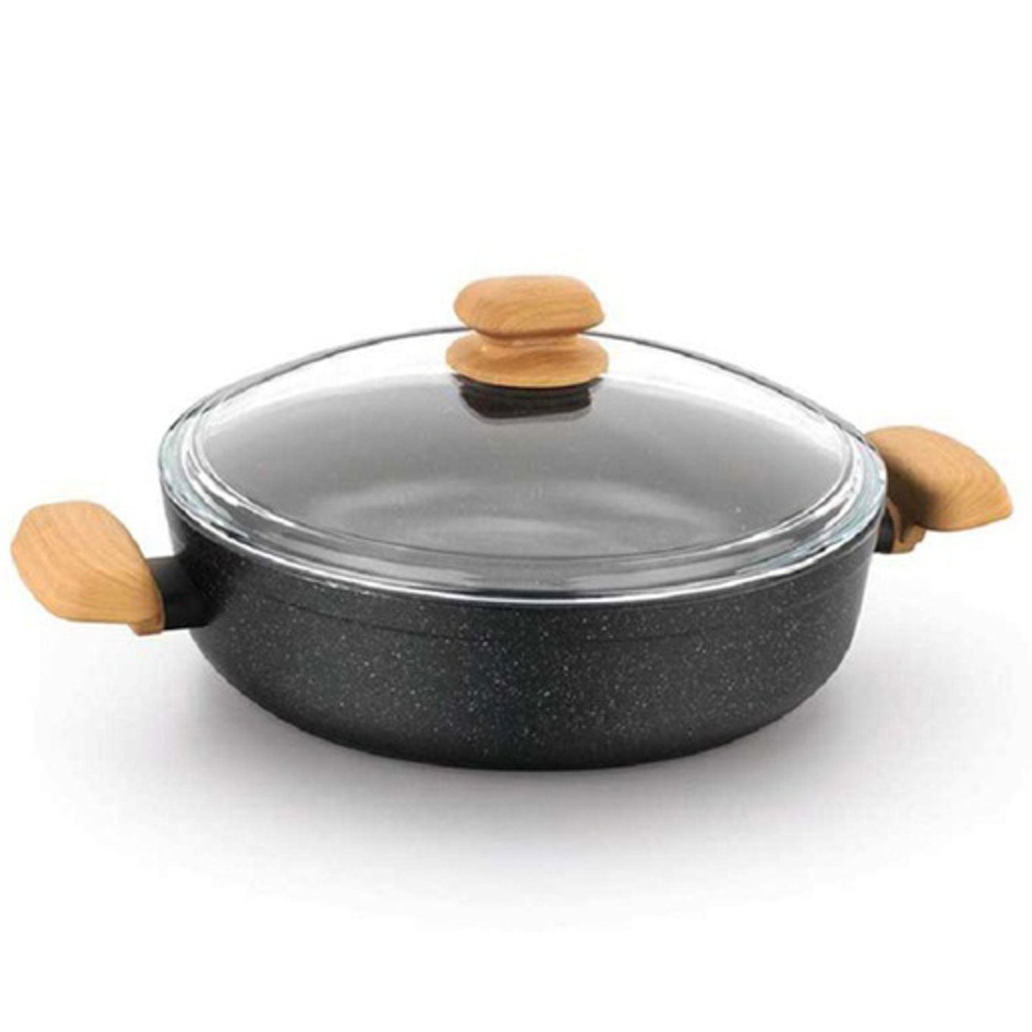 CACEROLA KORKMAZ A1245 NEGRO 4L 28X7.5CM