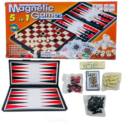 JUEGO DE MESA MAGNETIG GAMES 5 EN 1