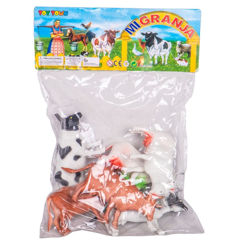 JUGUETE MI GRANJA DE ANIMALES VACAS 8 PCS