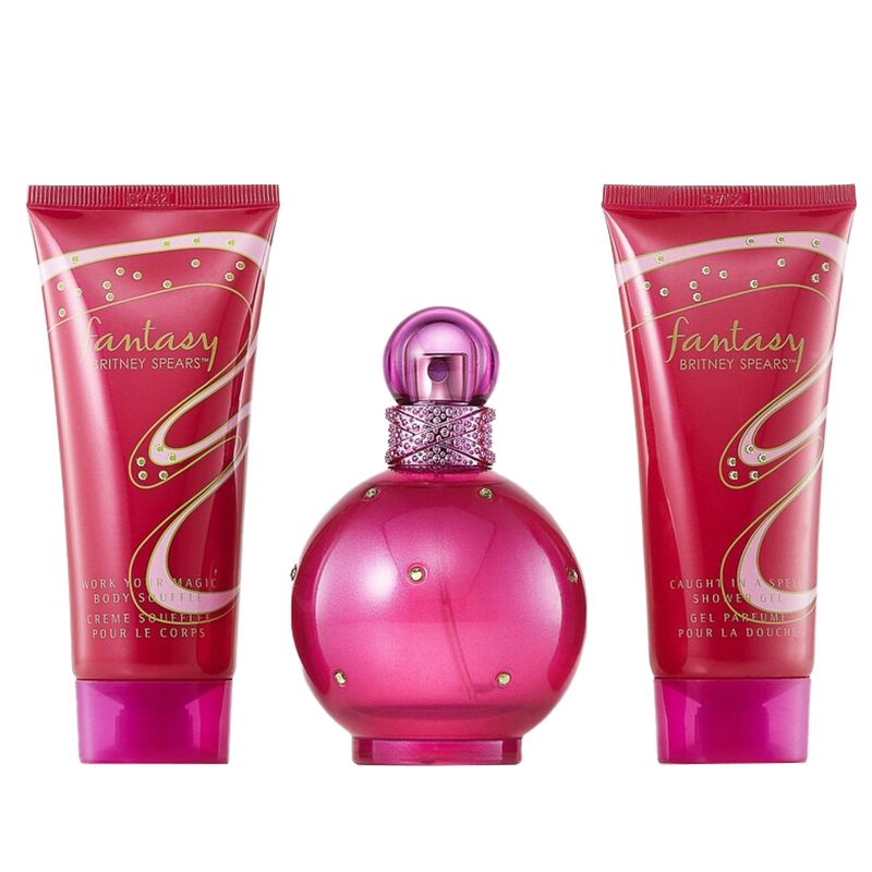 KIT DE PERFUME FEMENINO  BRITNEY SPEARS FANTASY EDP 3 PIEZAS