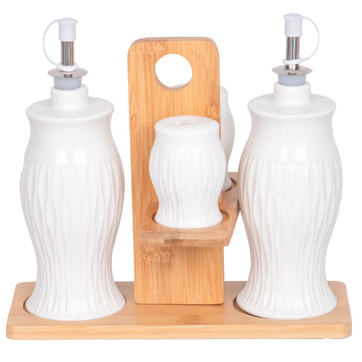 CONDIMENTERO CERAMICA SET 5 PIEZAS 