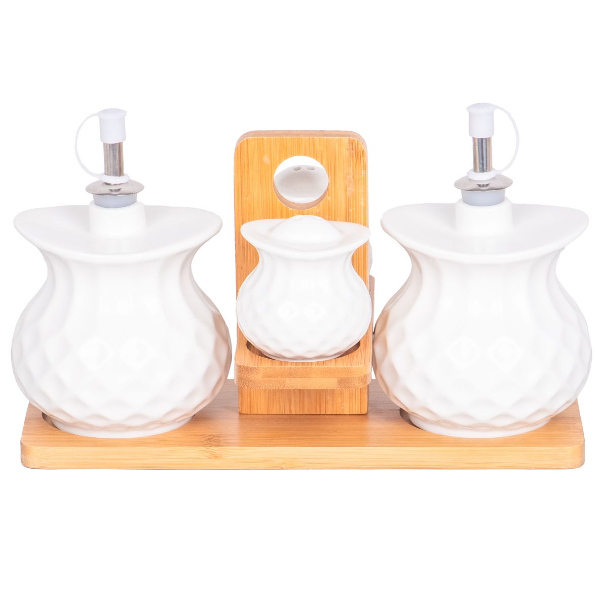CONDIMENTERO CERAMICA SET 5 PIEZAS