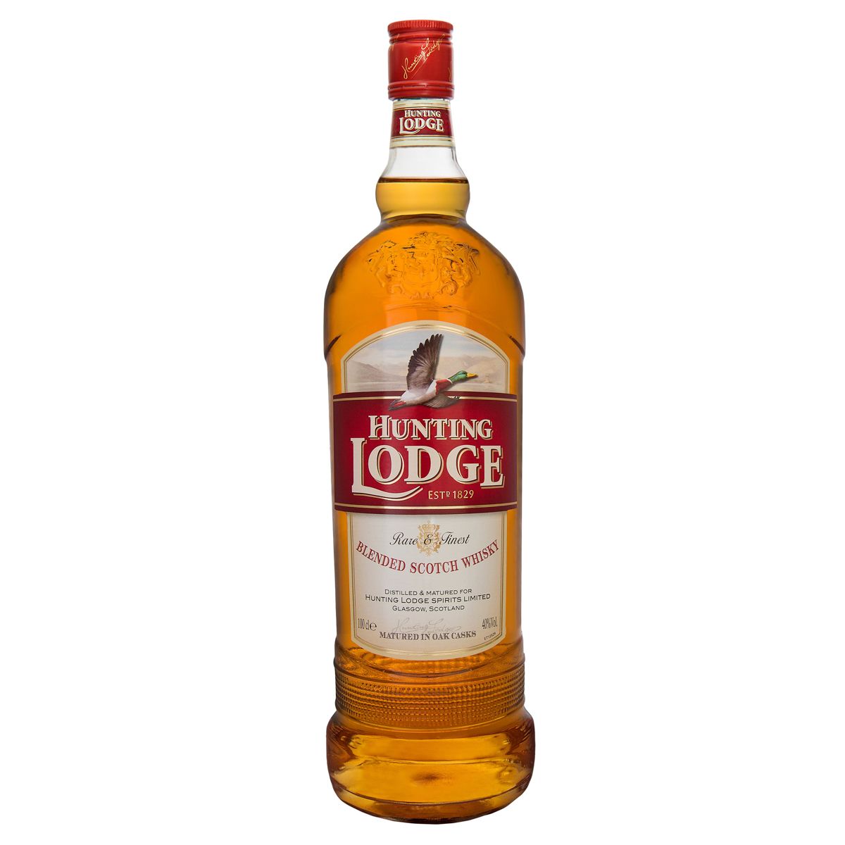 WHISKY HUNTING LODGE RARE &amp; FINEST SIN CAJA 1L