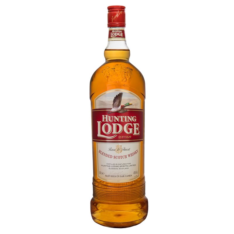 WHISKY HUNTING LODGE RARE &amp; FINEST SIN CAJA 1L