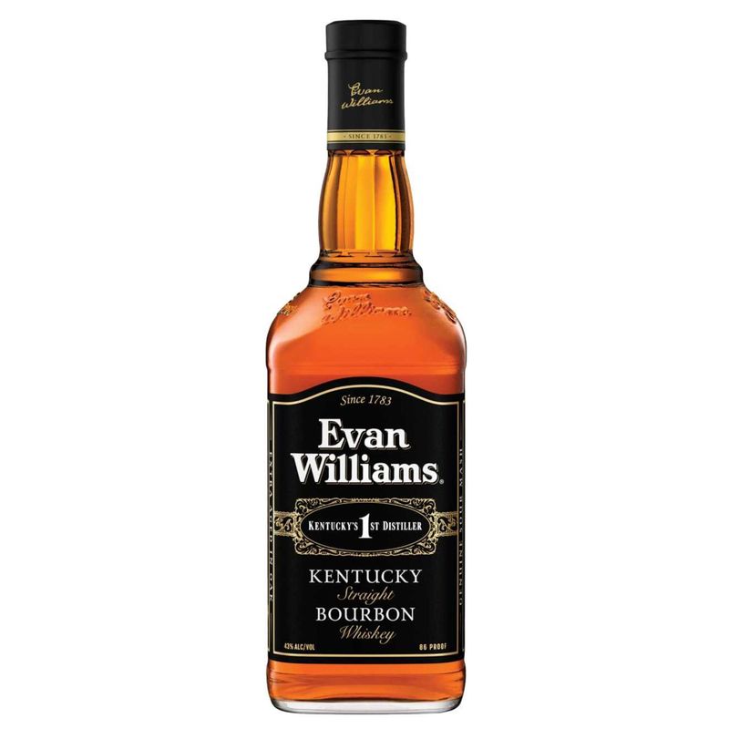 WHISKY EVAN WILLIAMS KENTUCKY STRAIGHT BOURBON BLACK 1L