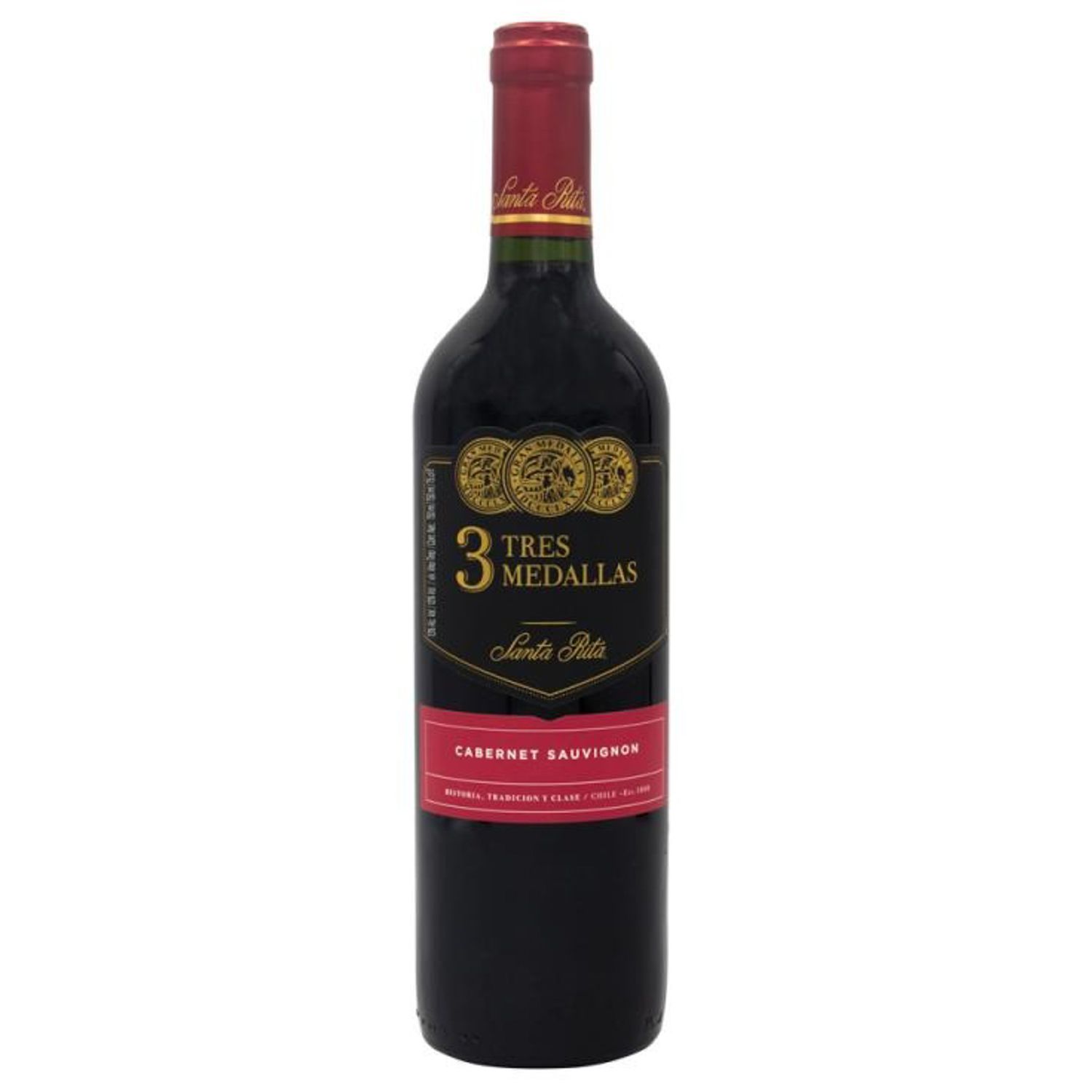VINO SANTA RITA 3 MEDALLAS CABERNET SAUVIGNON 750ML
