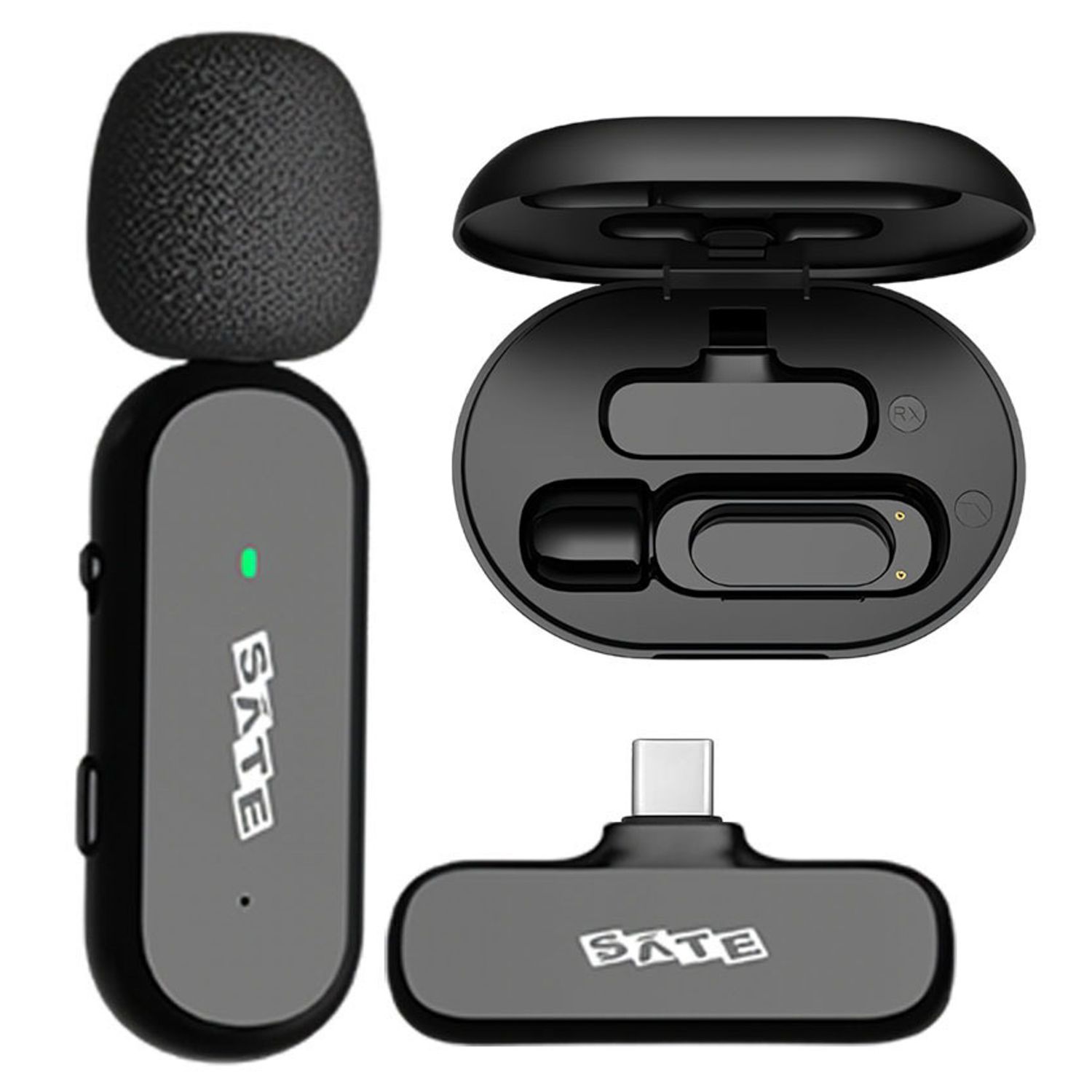 MICRÓFONO INALÁMBRICO PARA CELULAR SATE A-MK151 USB-C