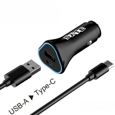 CARGADOR VEHICULAR SATE A-MP51 USB-C PD 20W Y QC 18W 