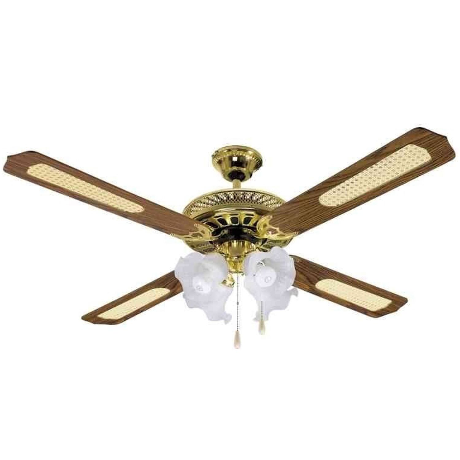 VENTILADOR DE TECHO NESCO NS-154R CON LUZ Y CONTROL 60W 220V