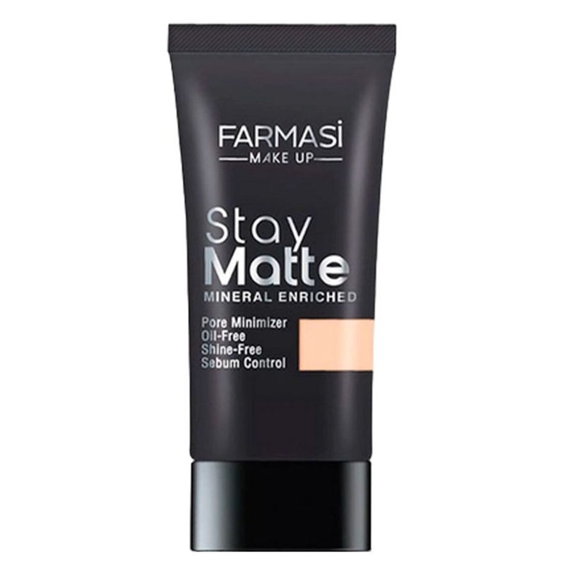 BASE FARMASI STAY MATTE 01 LIGHT IVORY 30ML