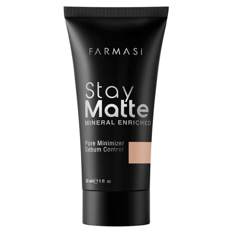 BASE FARMASI STAY MATTE 02 POCELAIN 30ML